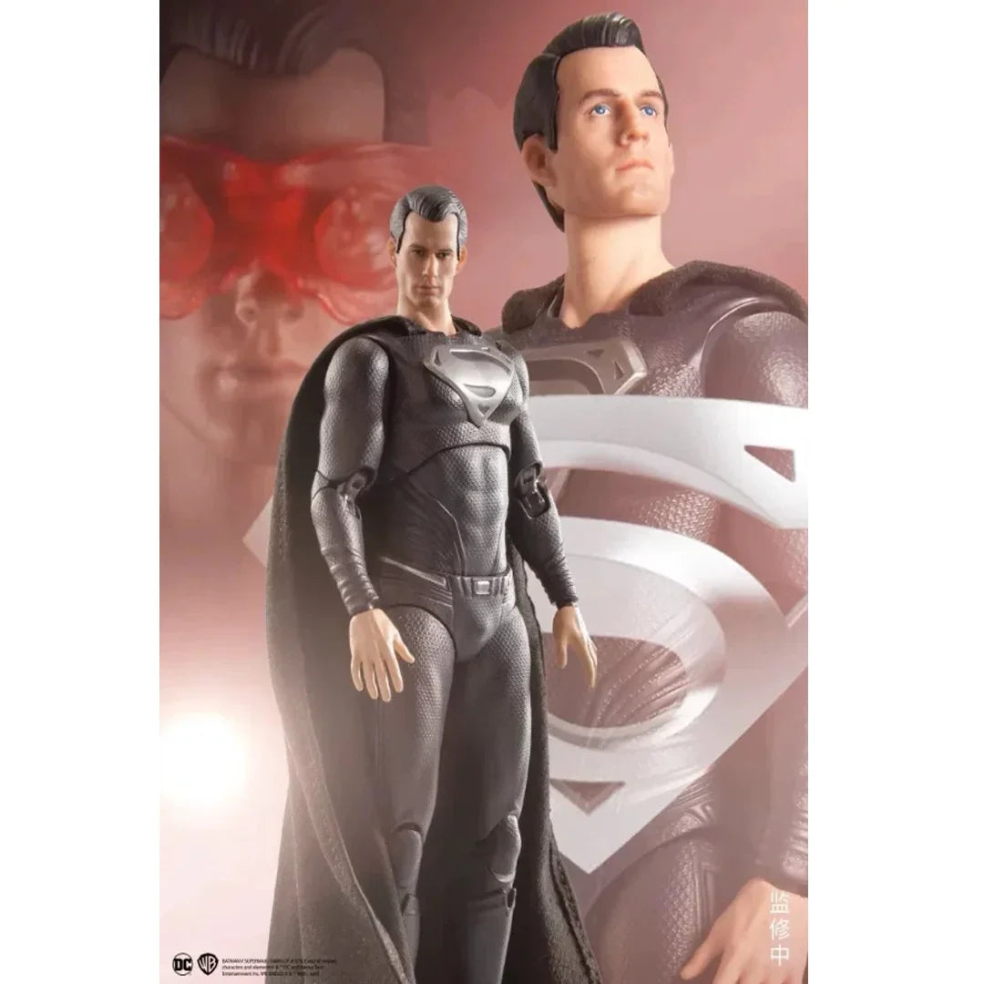 Fondjoy Superman Black Suit – Ultimate Action Figure | 1/9 Scale DC Justice League Collectible by Hand Joy - Jaiman Toys