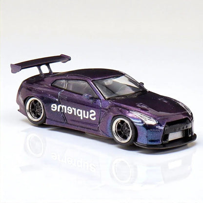 Doit Models 1:64 Nissan GT-R Supreme Diecast Car Model-Metallic Purple