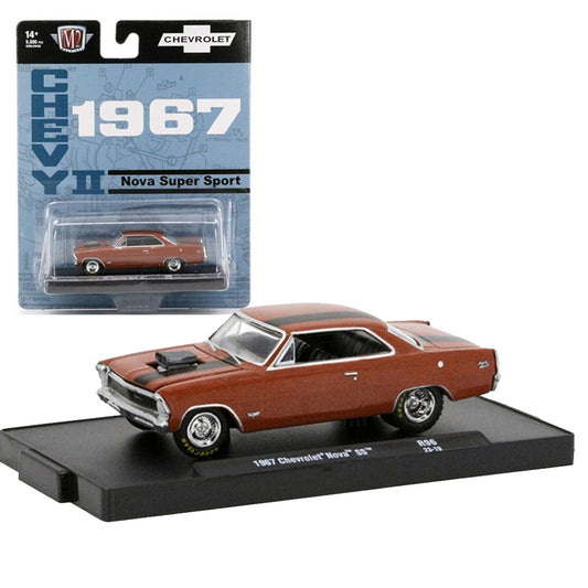 M2 Machines Auto-Drivers 1967 Chevrolet Nova Super Sport 1:64 Diecast Model Car