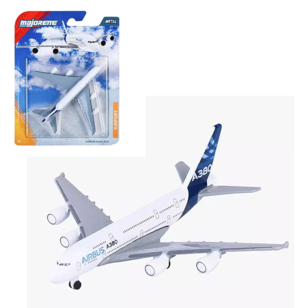 Majorette Airbus A380-800 Die-Cast Airplane | Metal Body Aircraft Model