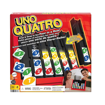 Mattel Games UNO Quatro – Family & Party Card Game (2-4 Players)