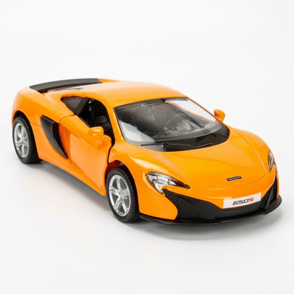 RMZ City 1:32 McLaren 650S Diecast Model Car – Blue/Orange (2 Variants)