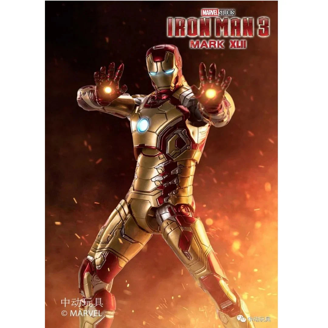 ZD Toys 1/10 Iron Man Mark 42 Action Figure – Marvel Studios Infinity Saga (With Light Function) - 1907-42 - Jaiman Toys