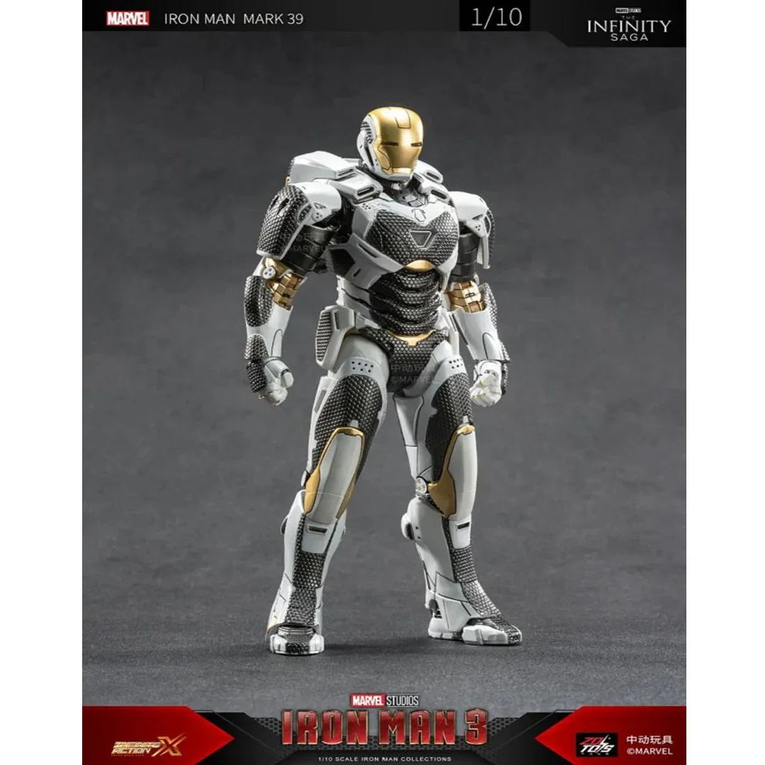 ZD Toys 1/10 Iron Man Mark XXXIX (Mark 39 Gemini) Action Figure – Marvel Studios Collectible - Jaiman Toys