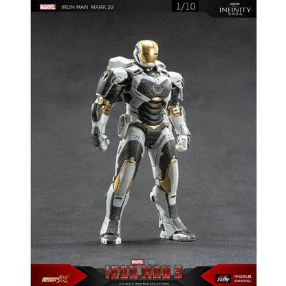 ZD Toys 1/10 Iron Man Mark XXXIX (Mark 39 Gemini) Action Figure – Marvel Studios Collectible - Jaiman Toys