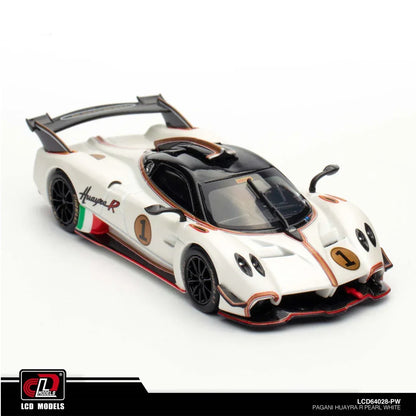 LCD Models 64028 Pagani Huayra R 1:64 Scale Diecast Model Car | Premium Carbon Detail Collectible