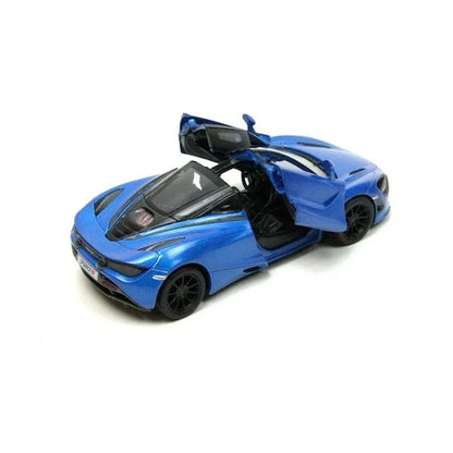 KiNSMART McLaren 720S – 1:36 Scale Die-Cast Model Car – Pullback Toy Car Collectible - Blue - Jaiman Toys
