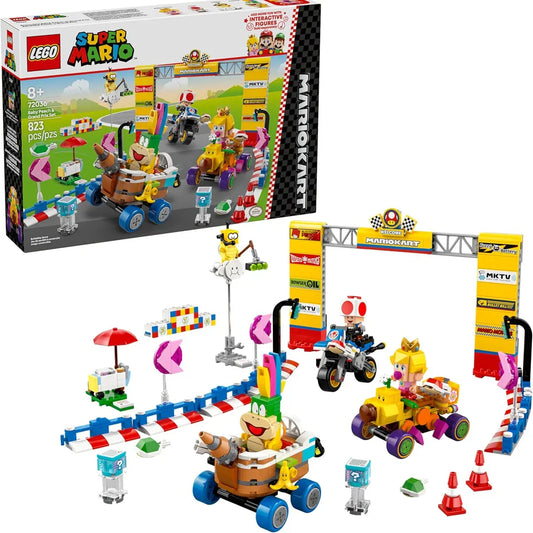 LEGO 72036 Super Mario Mario Kart Baby Peach Grand Prix Set – Nintendo Racing Toy for Kids 8+