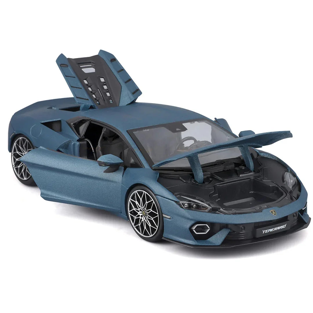 Bburago 1:18 Lamborghini Temerario Blue – Licensed Diecast Model Car Collectible