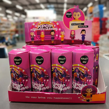 K-Pop Demon Hunters Mini Collectible Dolls – Blind Box (Attachable) | 6 Assorted Characters | 10 cm | Kids Gift Toy
