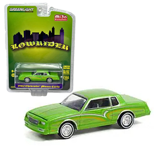 GreenLight MiJo Exclusives Lowrider 1982 Chevrolet Monte Carlo 1:64 Diecast Model Car