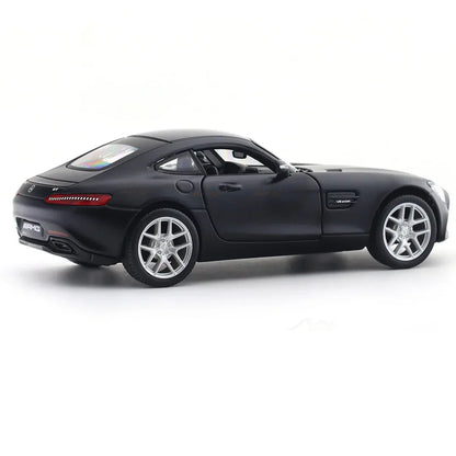 Maisto 1:24 Mercedes-Benz AMG GT Matte Black – Licensed Diecast Model Car with Acrylic Display Case