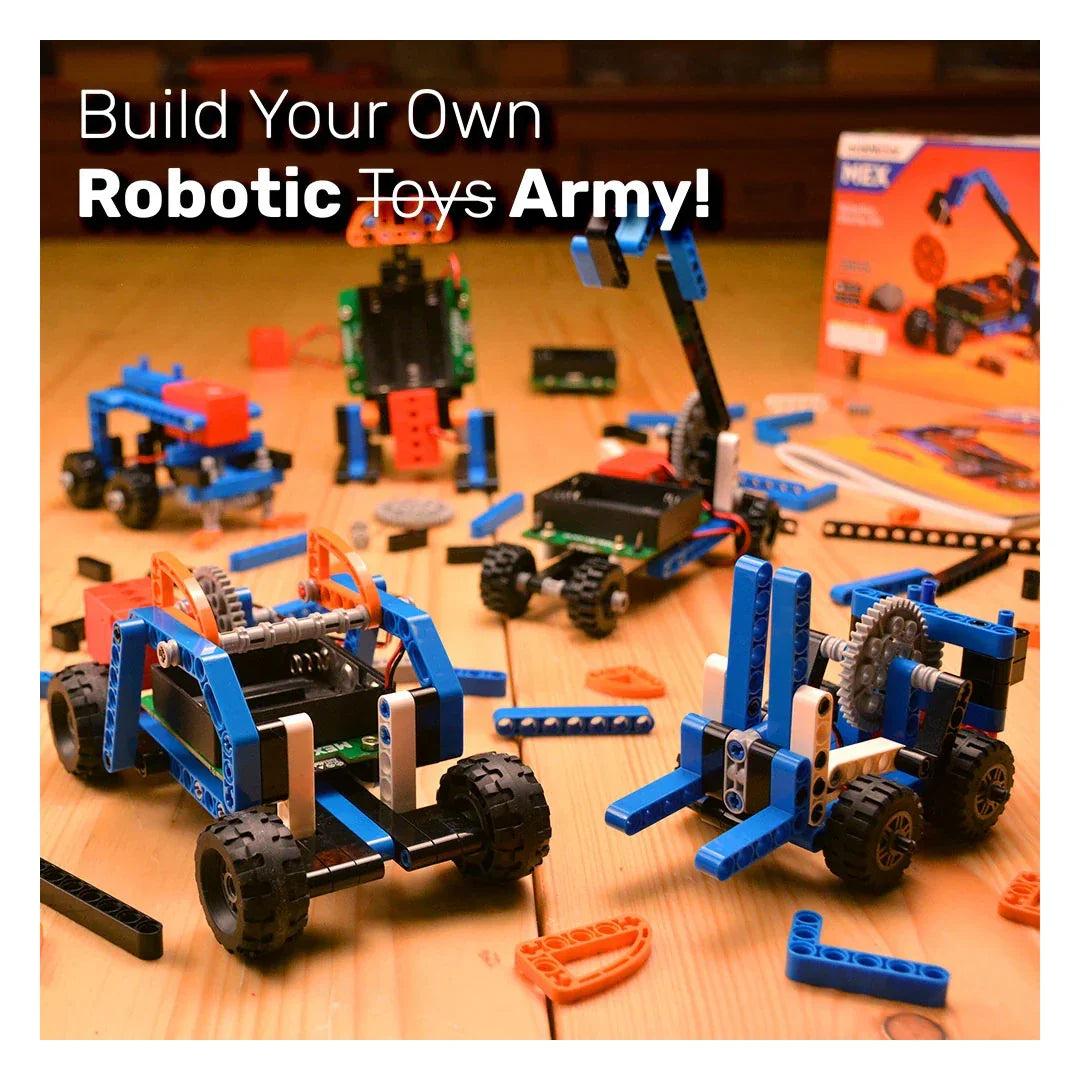 MEX 5-in-1 Robotics Starter Kit for Kids | DIY STEM Educational Toy with App Control (Ages 8–12)