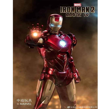 ZD Toys Ultimate 1:10 Scale Iron Man 2 Mark IV Action Figure – Light‑Up LED Edition - Jaiman Toys