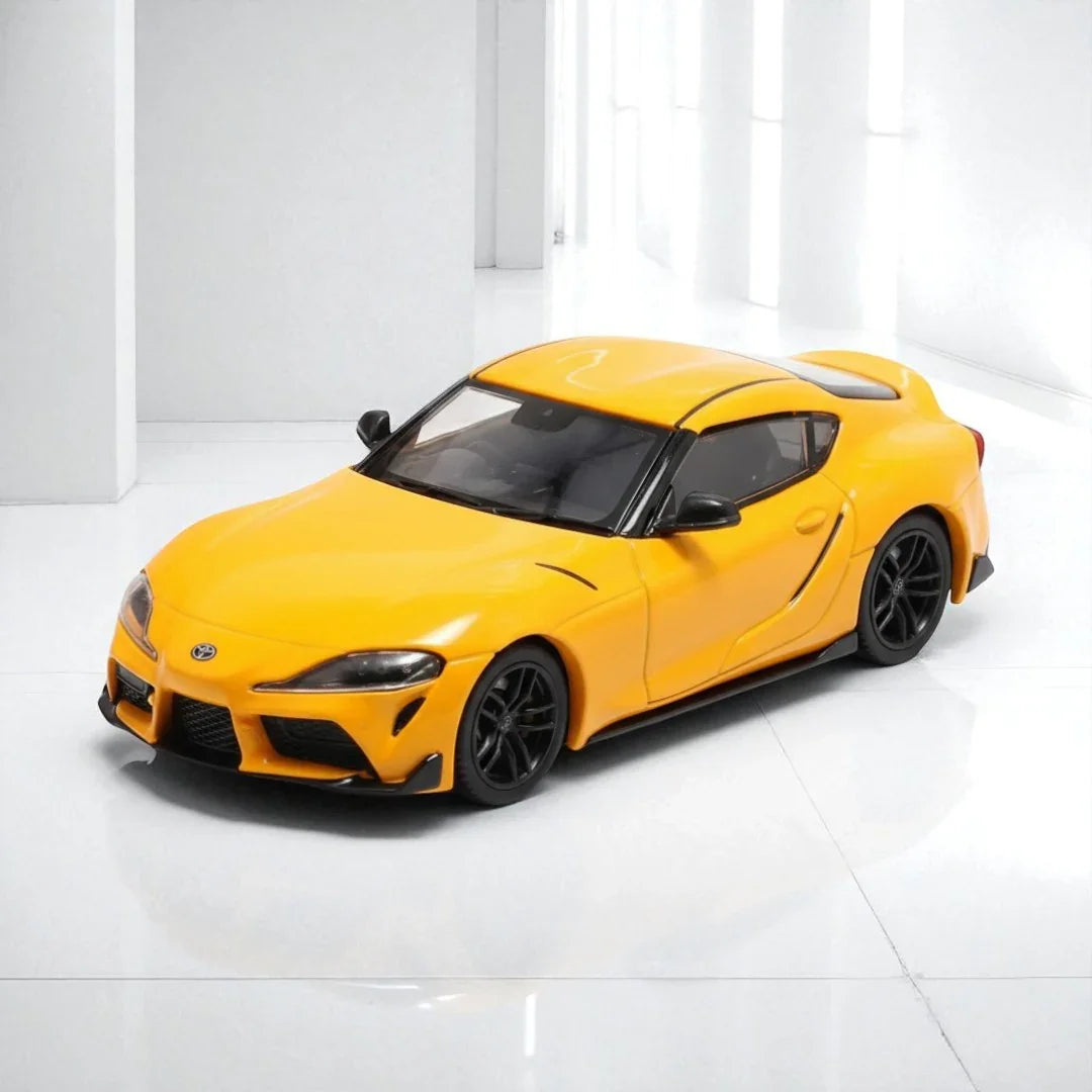 BSC 1:64 Scale Toyota GR Supra A90 Yellow Diecast Cat Model - Jaiman Toys
