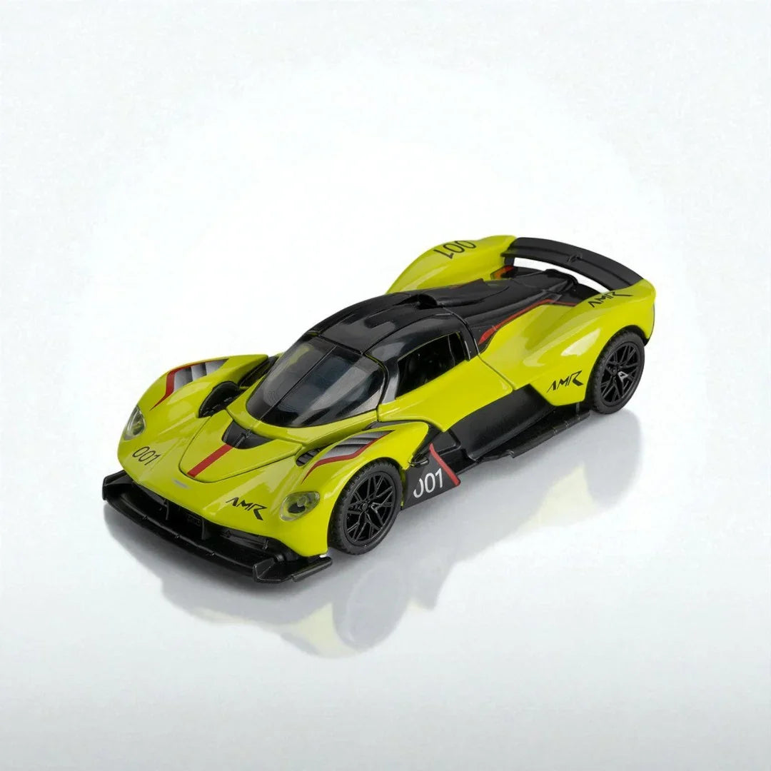 Joy Junction 1:32 Aston Martin Valkyrie Diecast Car Model- Lime Green-(JJ247) - Jaiman Toys