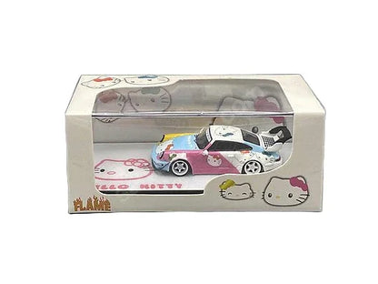 HELLO KITTY 1/64 SCALE DIECAST CAR MODEL BY FLAME - Jaiman Toys