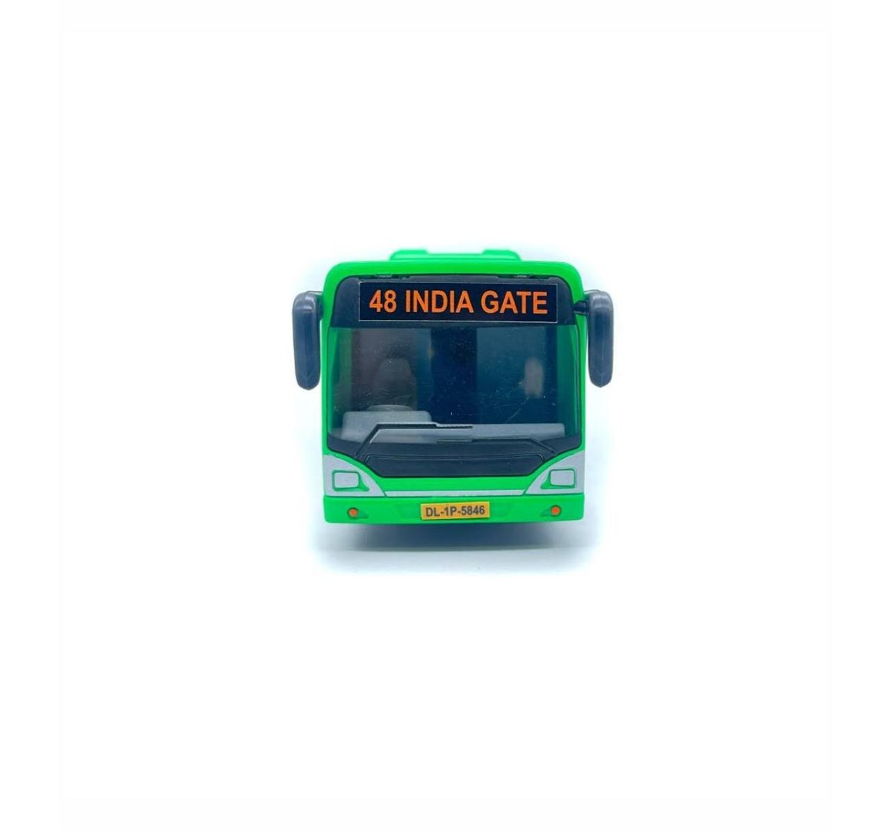Centy Toys Public Commuters Pull Back Action Low Floor Bus Green | Friction Powered City Bus Toy | 3+ Years