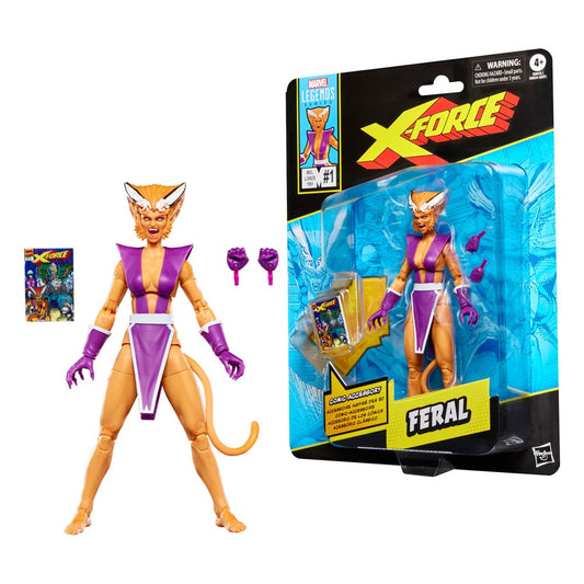 Marvel Legends X-Force Feral 6 Inch Action Figure – Classic Comic Series Collectible