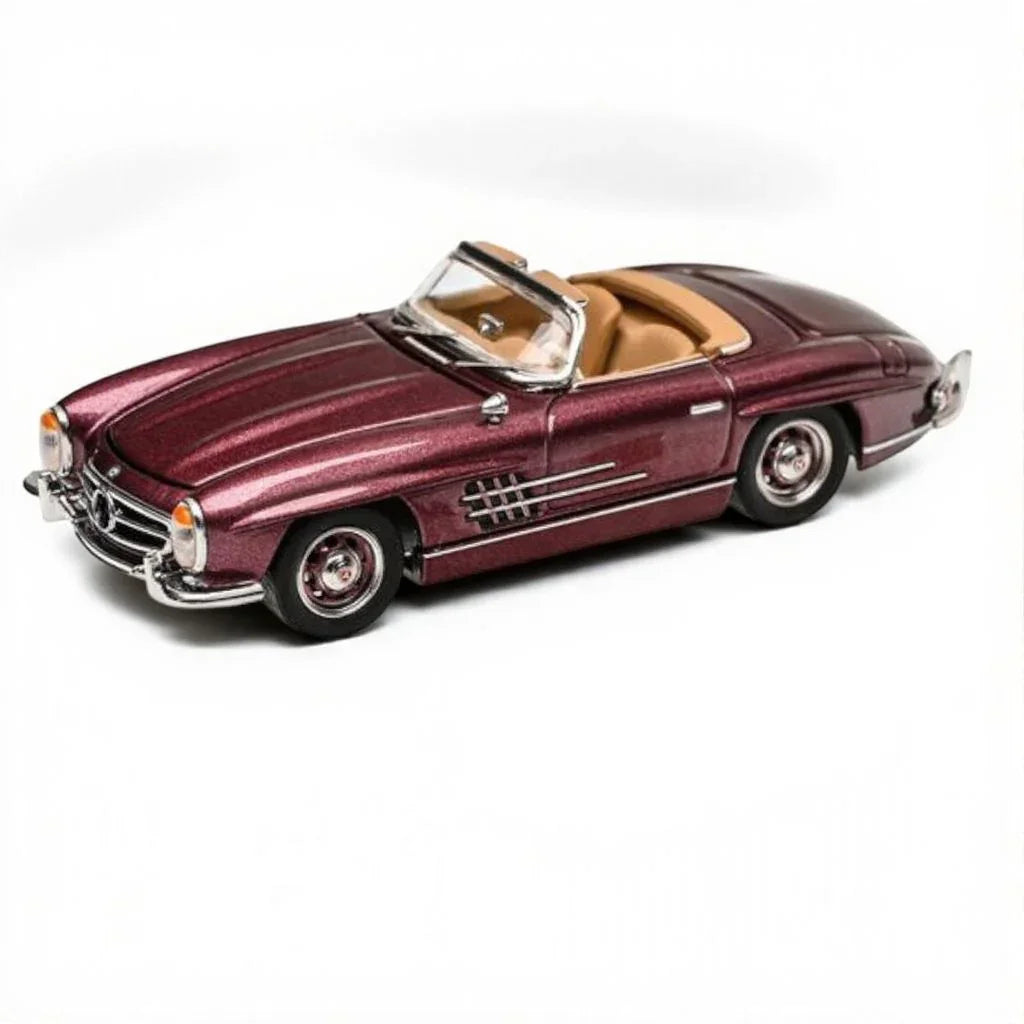GFCC 1:64 1960 Mercedes-Benz 300SL Roadster Red Diecast Model Car