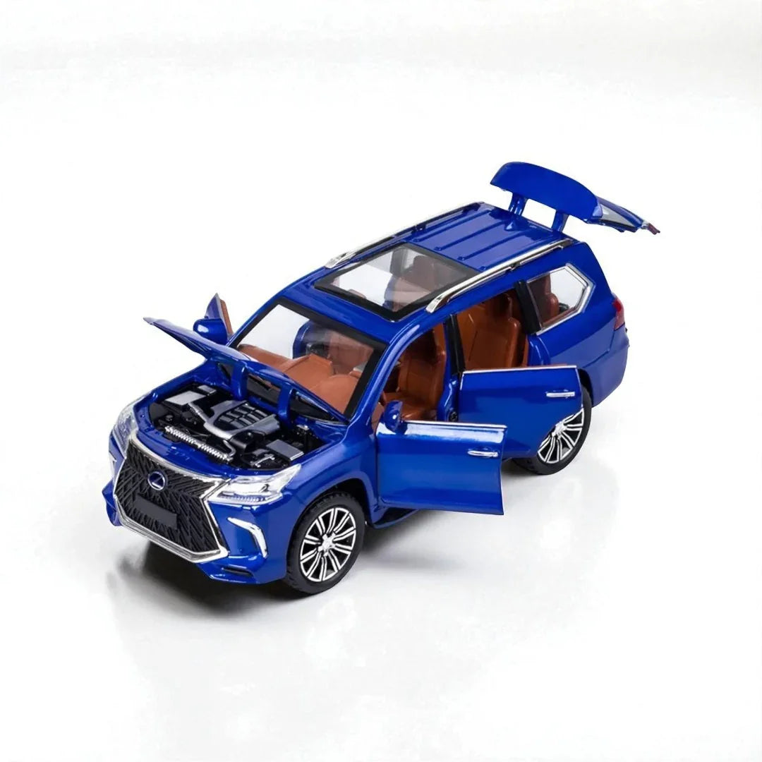 Joy Junction 1:24 Simulation Sound And Light Pull Back Series Die-Cast Car Model-Blue (JJ216) - Jaiman Toys