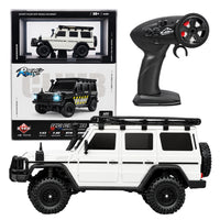 HB Toys 1:43 Scale Racing Rally RC Climb Off-Road 4WD SUV | 2.4GHz Remote Control, Ready to Run (RTR) | White