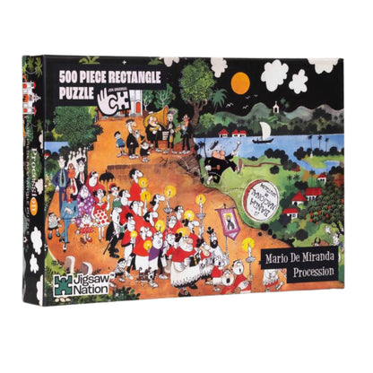 Jigsaw Nation 500 Piece Rectangle Puzzle – Mario De Miranda Procession