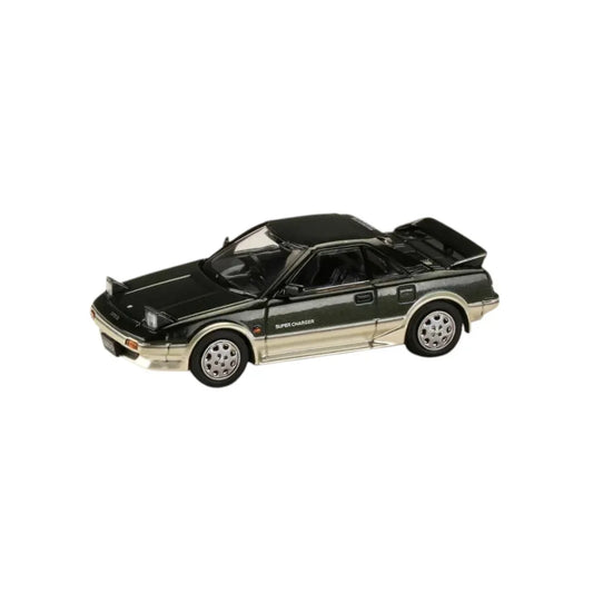 HJ64 1:64 TOYOTA MR2 1600G-LIMITED SUPER CHARGER 1986 Green HJ641056BGS - Jaiman Toys