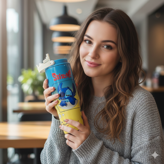 Stitch 900 ml (30 oz) Vacuum Insulated Stainless Steel Sipper Water Bottle