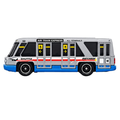 Matchbox JBX23 MBX Airport II Die-Cast 5-Pack – Airport Shuttle Bus, Security Car, Tow Truck, Fuel Tanker & Fire Rescue Vehicle – Mattel Collectible Toy Cars