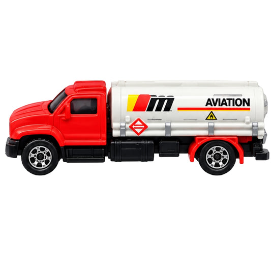Matchbox JBX23 MBX Airport II Die-Cast 5-Pack – Airport Shuttle Bus, Security Car, Tow Truck, Fuel Tanker & Fire Rescue Vehicle – Mattel Collectible Toy Cars