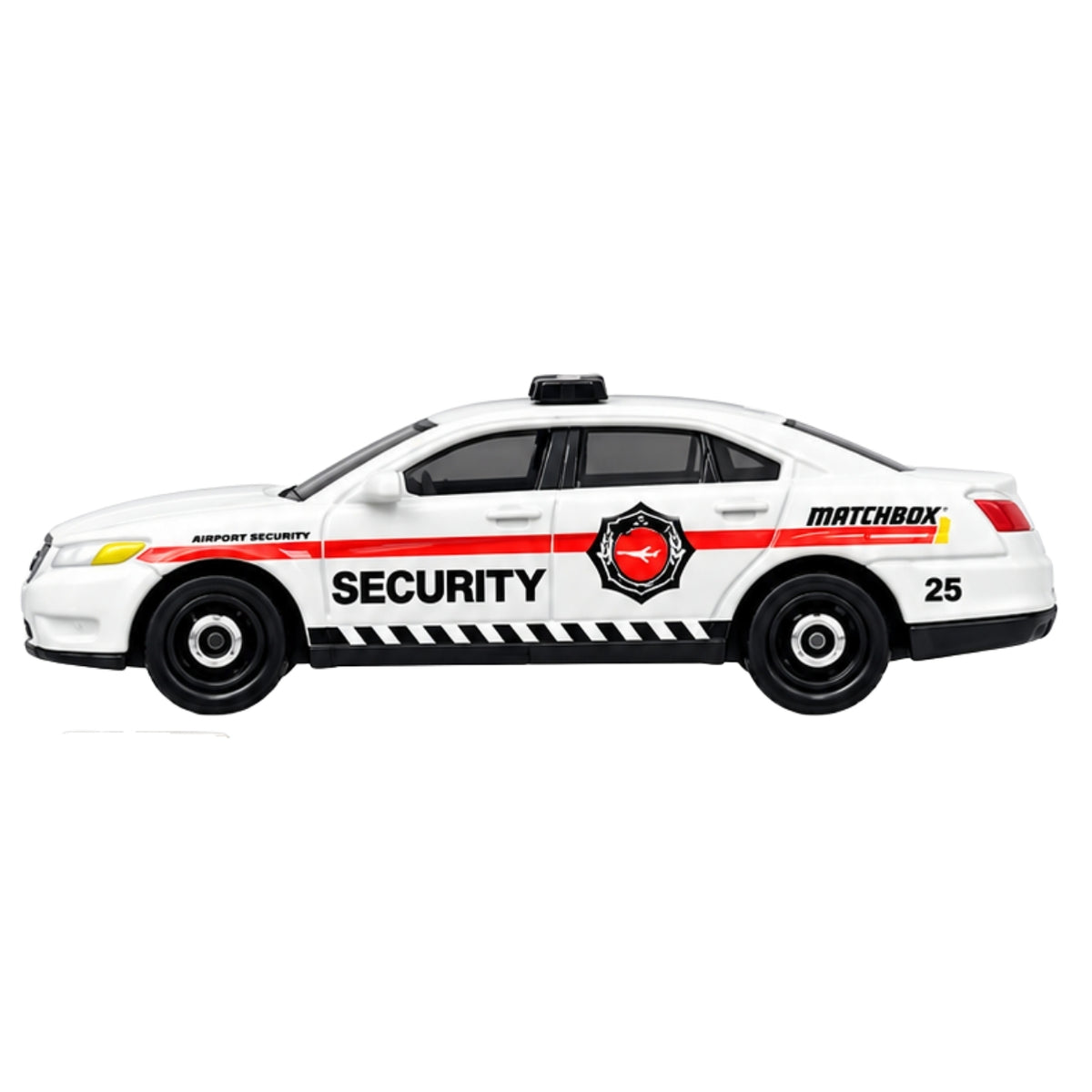 Matchbox JBX23 MBX Airport II Die-Cast 5-Pack – Airport Shuttle Bus, Security Car, Tow Truck, Fuel Tanker & Fire Rescue Vehicle – Mattel Collectible Toy Cars