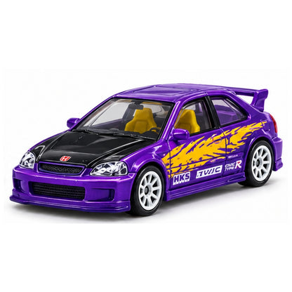 Hot Wheels GDG44-9C7Q 1:64 Silver Series Compact Kings Complete Set of 5 Die-Cast Cars | Ford Fiesta, Honda Civic Type R, Subaru WRX STI, Mazda MX-5 Miata & Nissan Sentra SE-R