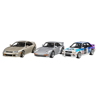 Hot Wheels Premium FPY86-9C1S 1:64 Car Culture Modern Classics Complete Set of 5 Die-Cast Collectible Cars – Nismo 270R, Ferrari, Toyota, Porsche & Mazda 323 GTR