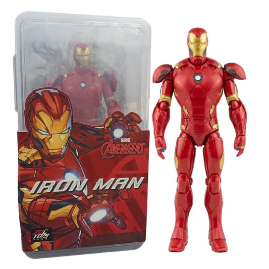 ZD Toys Marvel Avengers Iron Man 9 Inch Action Figure – Red & Gold Superhero Collectible Model Toy for Kids & Fans