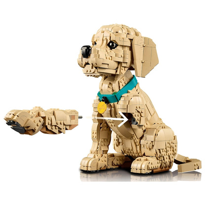 LEGO Icons 11384 Golden Retriever Puppy Building Set for Adults, 2102 Pieces, Realistic Dog Model, Collectible Animal Figure & Home Decor Display Set, Gift for Dog Lovers