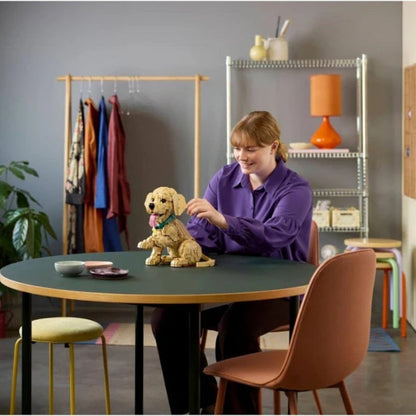 LEGO Icons 11384 Golden Retriever Puppy Building Set for Adults, 2102 Pieces, Realistic Dog Model, Collectible Animal Figure & Home Decor Display Set, Gift for Dog Lovers