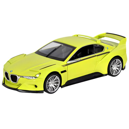 MSZ 1:24 Scale BMW 3.0 CSL Hommage Green Diecast Model Car | Metal Body Collectible Sports Car with Opening Features | Street Series | Ages 14+