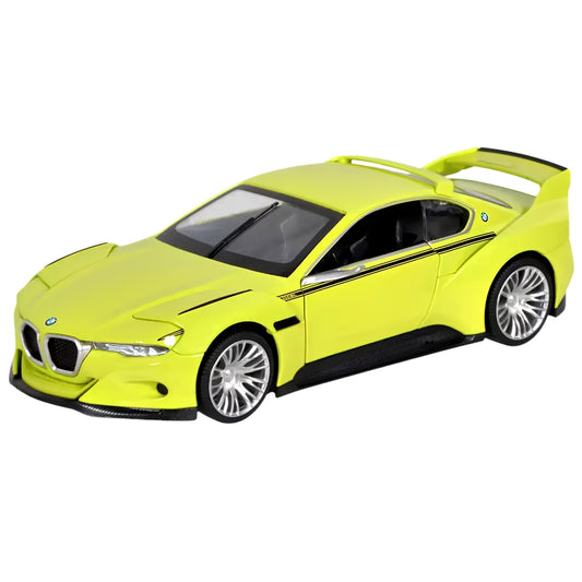 MSZ 1:24 Scale BMW 3.0 CSL Hommage Green Diecast Model Car | Metal Body Collectible Sports Car with Opening Features | Street Series | Ages 14+