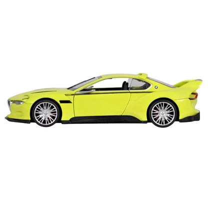MSZ 1:24 Scale BMW 3.0 CSL Hommage Green Diecast Model Car | Metal Body Collectible Sports Car with Opening Features | Street Series | Ages 14+