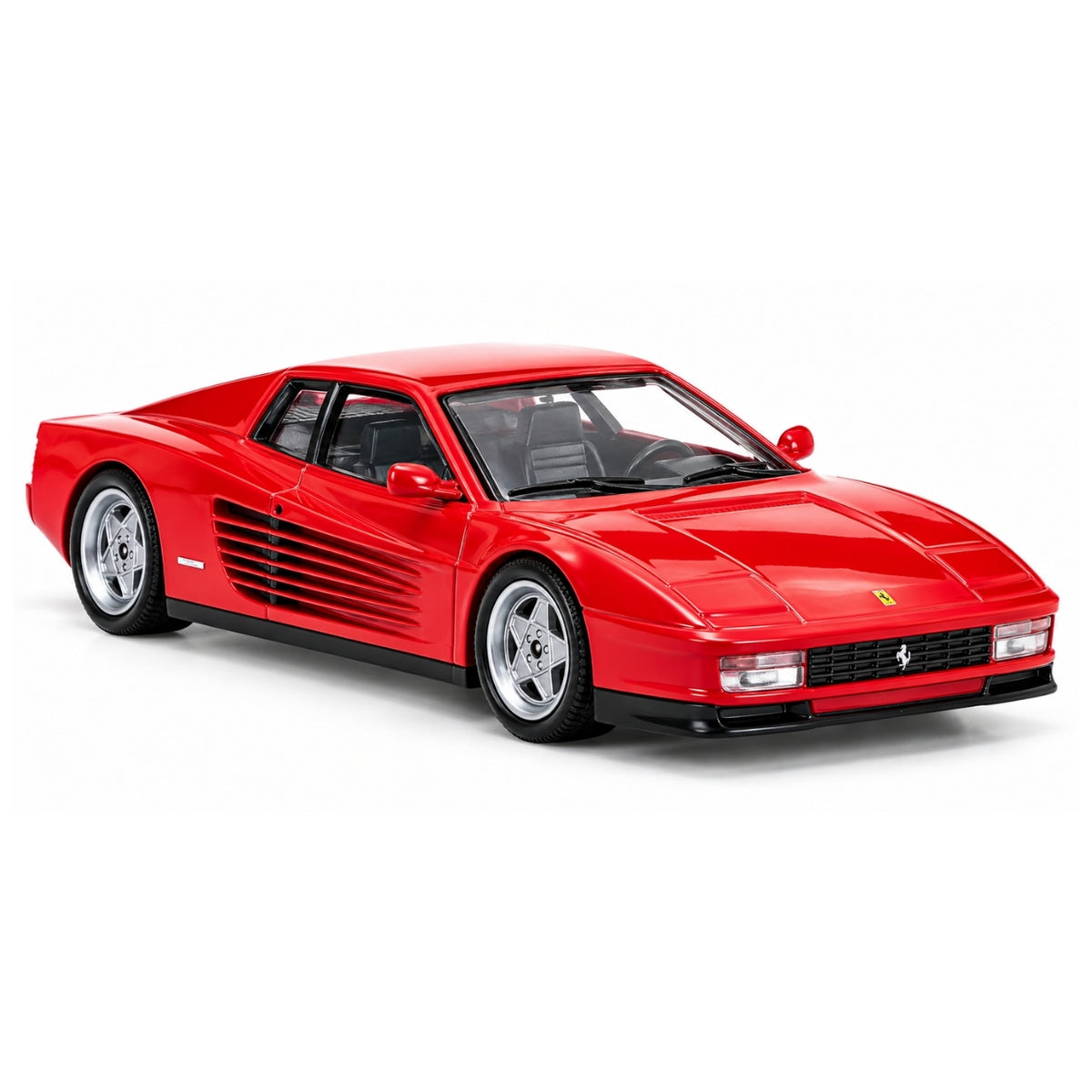 Hot Wheels Premium Ferrari Testarossa Red 1:64 Scale Diecast Model Car – Car Culture Modern Classics 2/5, Metal Body, Real Riders Wheels, Collectible Toy Car