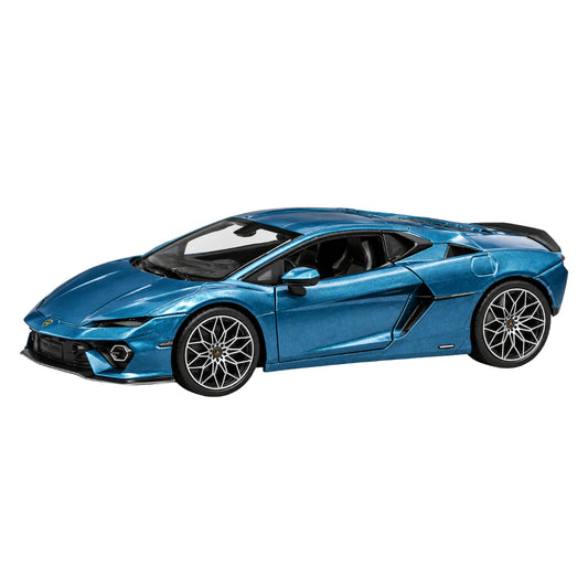 Bburago Lamborghini Temerario 1:24 Scale Diecast Model Car – Metallic Blue Premium Collectible Supercar with Detailed Interior, Car Collectors & Lamborghini Enthusiasts – Ages 14+