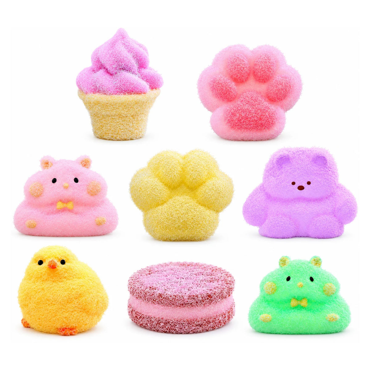 Tataba DIY Flocking Squishy Blind Box – Cute Collectible Mystery Character Toy & Creative Craft Kit for Kids Ages 3+