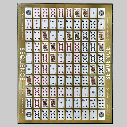(Damaged Box) Sequence Board Game – Original Classic Strategy Game for 2 to 12 Players | Family & Party Board Game