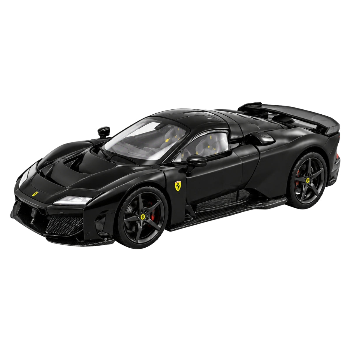 Bburago Ferrari F80 2024 1:43 Scale Signature Series Die-Cast Model Car – Black Supercar Collectible Display Model for Ferrari Fans & Car Collectors