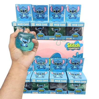 Stitch Squarepants Nice Cube Squishy Toy for Kids – Soft Squeeze Stress Relief Sensory Fidget Toy, Cute Cartoon Squishy Cube for Relaxation, Party Favour & Gift – Random Colour/Design, 1 Pc
