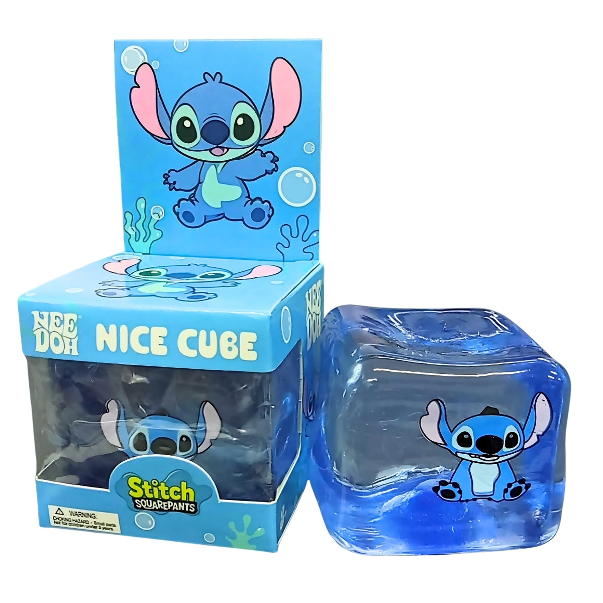 Stitch Squarepants Nice Cube Squishy Toy for Kids – Soft Squeeze Stress Relief Sensory Fidget Toy, Cute Cartoon Squishy Cube for Relaxation, Party Favour & Gift – Random Colour/Design, 1 Pc