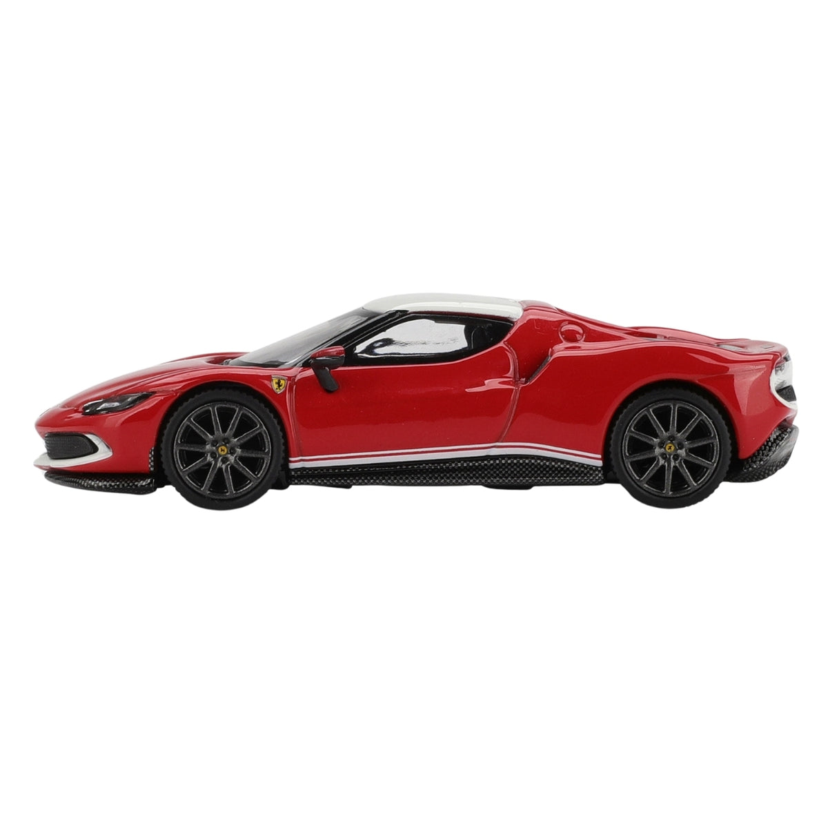 BBR Models Ferrari 296 GTB Assetto Fiorano F2004 Tribute Livery 1:64 Scale Premium Die-Cast Collectible Model Car – Red & White Racing Edition