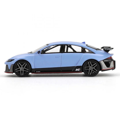MINI GT 1208 Hyundai RN22e Performance Blue 1:64 Scale Die-Cast Collectible Model Car with Rear Wing – Detailed Hyundai N Concept Car Miniature for Collectors & Display