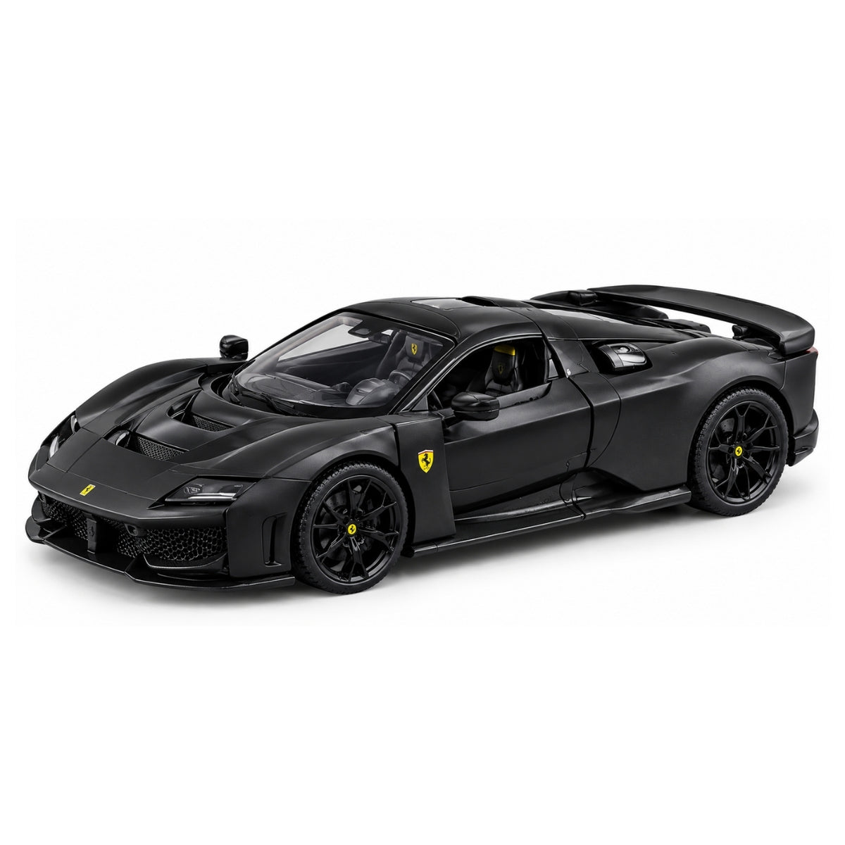 Bburago Ferrari F80 1:24 Scale Die-Cast Model Car Black – Premium Ferrari Hypercar Collectible Replica for Display, Car Enthusiasts & Die-Cast Collectors